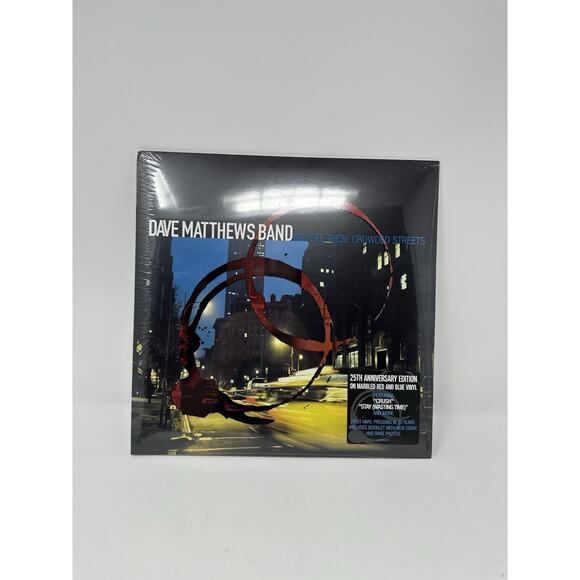 Dave Matthews Band Before These Crowded Streets 25th Vinyl Red/Blue Swirl WH Exc - Picture 1 of 3